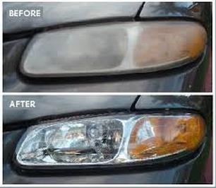Headlights Before and After Reconditioning